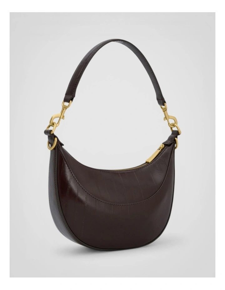 Florence Texture Small Shoulder Bag in Mulberry image 2