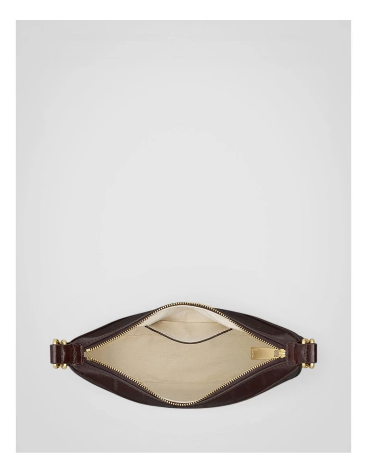 Florence Texture Small Shoulder Bag in Mulberry image 3