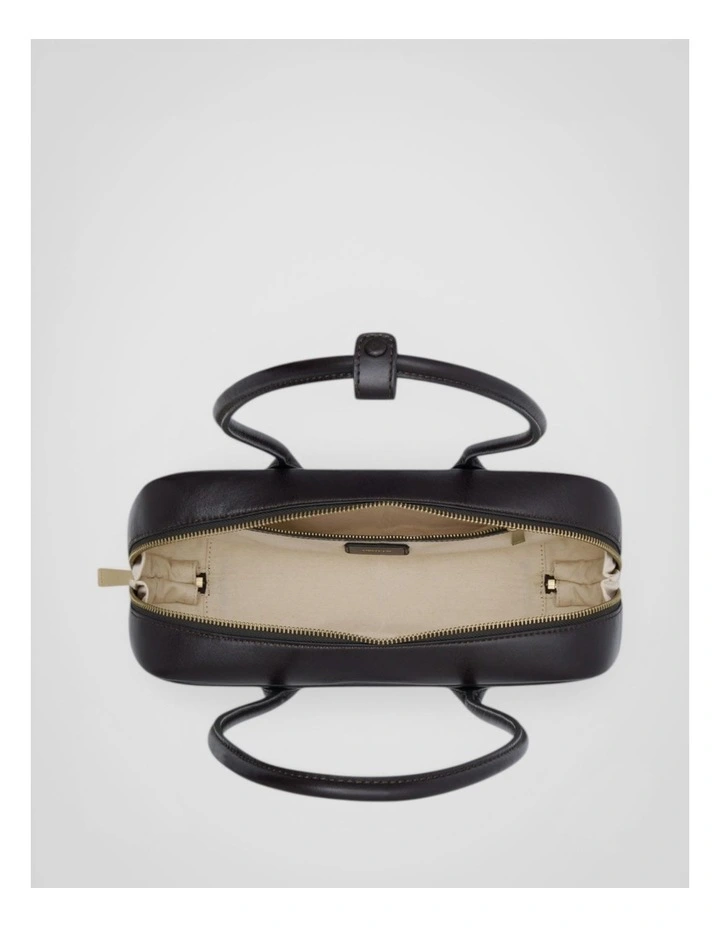 Louisa Crackle Shoulder Bag in Dark Chocolate image 3