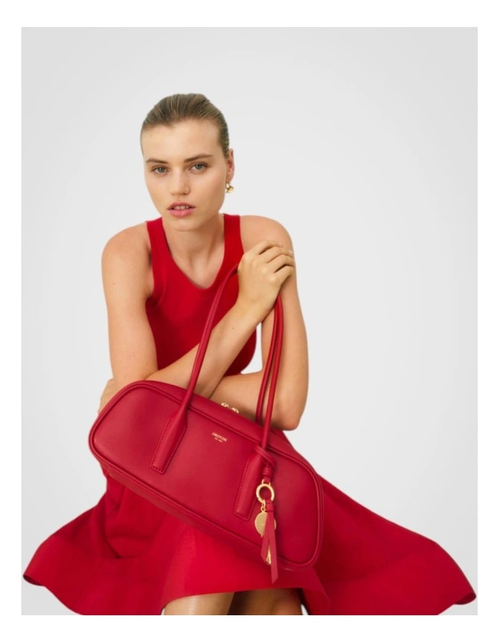 Louisa Shoulder Bag in Rouge image 6