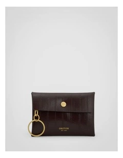 Margot Texture Keyring Pouch in Mulberry