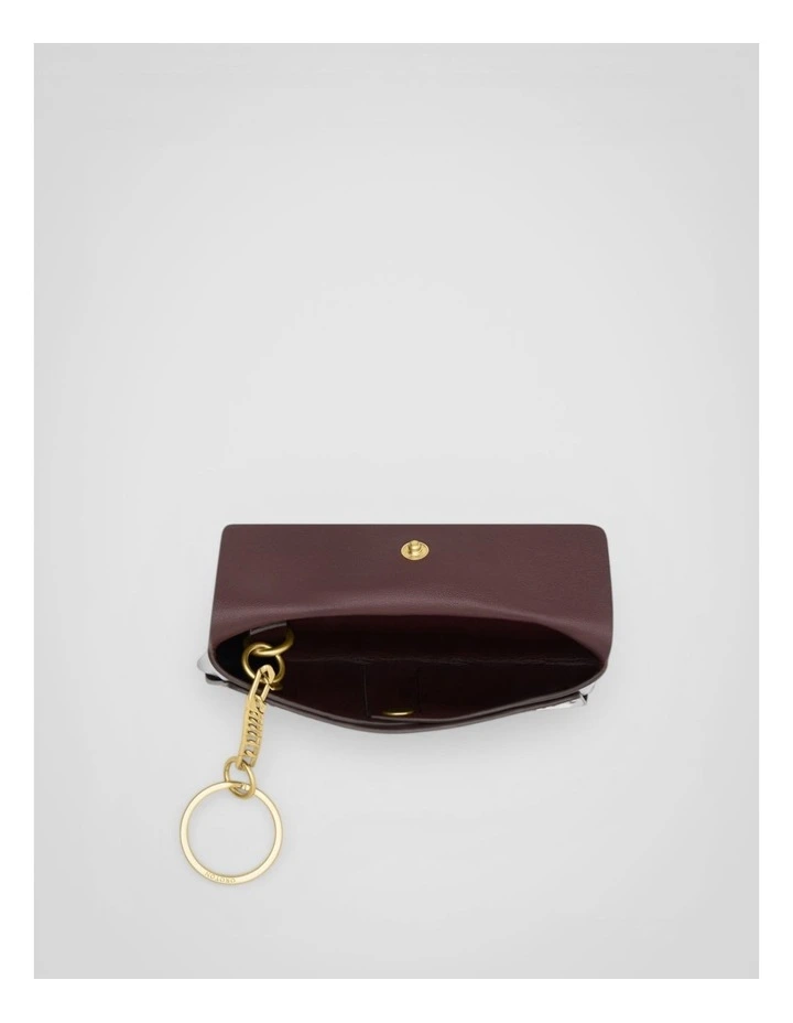 Margot Texture Keyring Pouch in Mulberry image 3