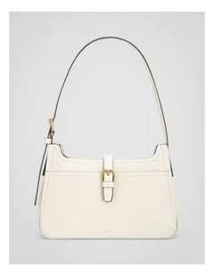 Dylan Baguette Bag in Cream