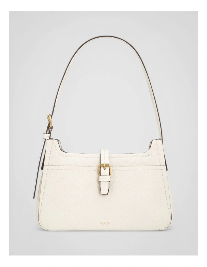 Dylan Baguette Bag in Cream image 1