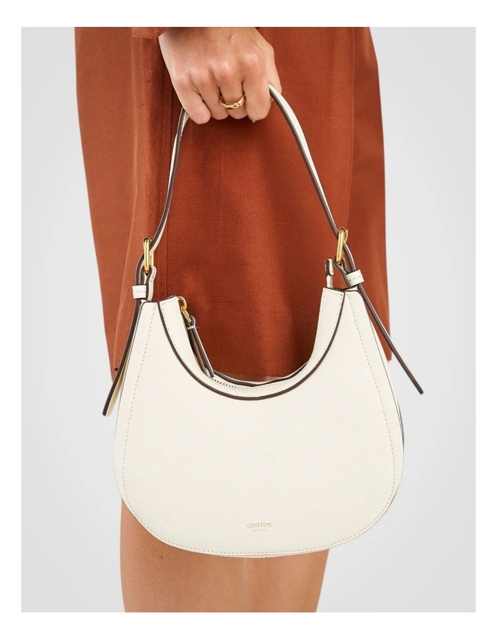 Dylan Mini Hobo Bag in Cream image 4