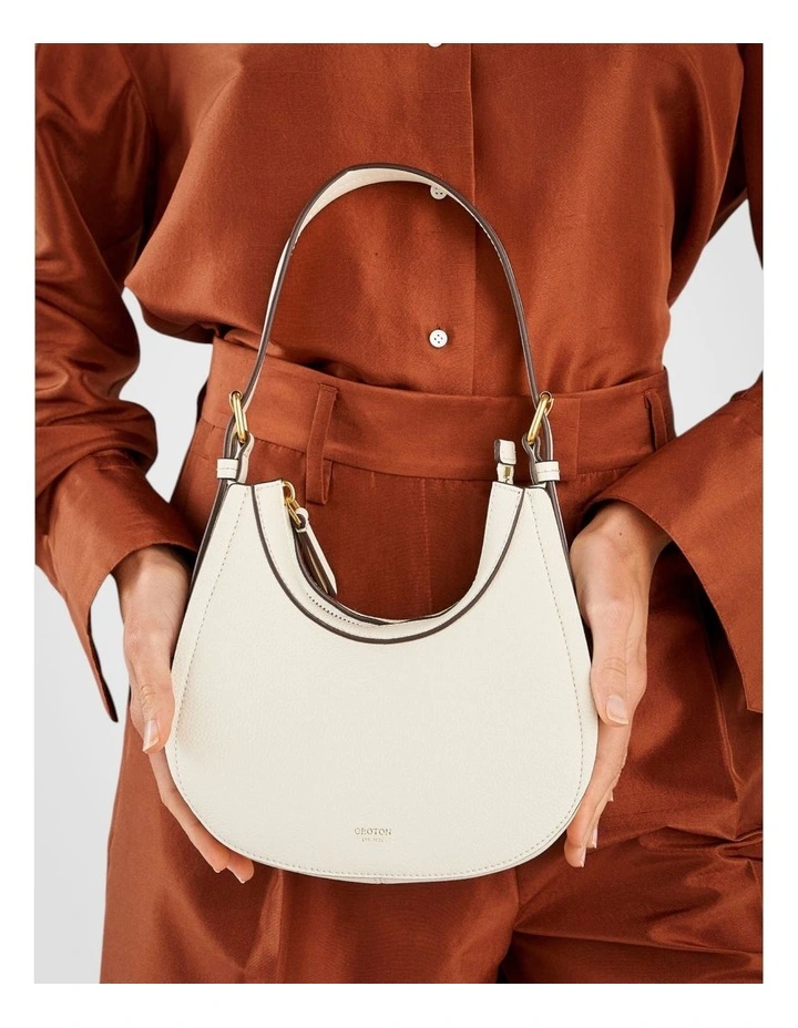Dylan Mini Hobo Bag in Cream image 6