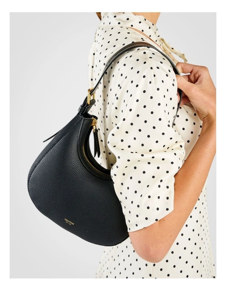 Dylan Mini Hobo Bag Black image 5