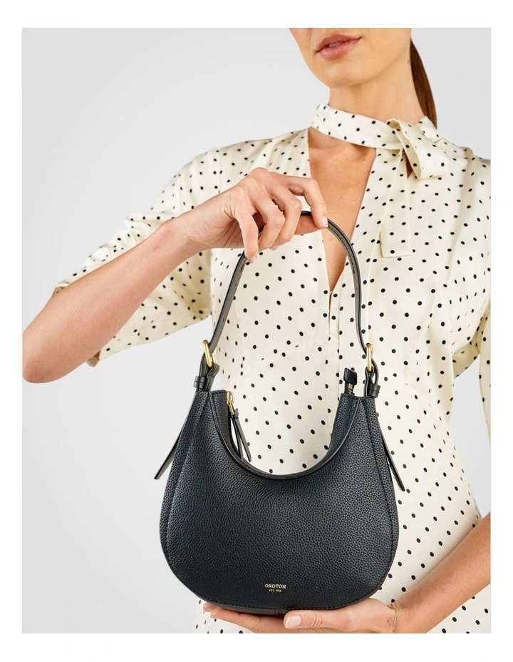 Dylan Mini Hobo Bag Black image 6