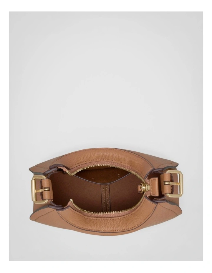 Dylan Mini Hobo Bag in Tan image 3