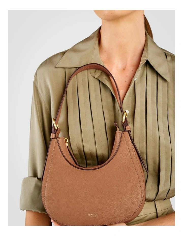 Dylan Mini Hobo Bag in Tan image 6