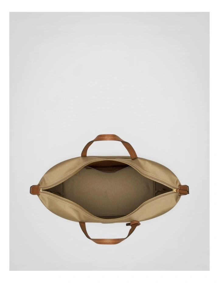 Lilly Nylon Light Weight Tote Bag in Mushroom image 3