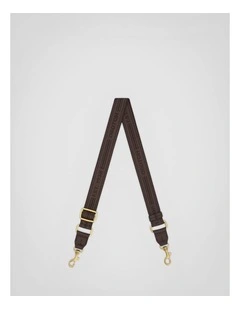 Heather Narrow Webbing Strap in Coffee Bean