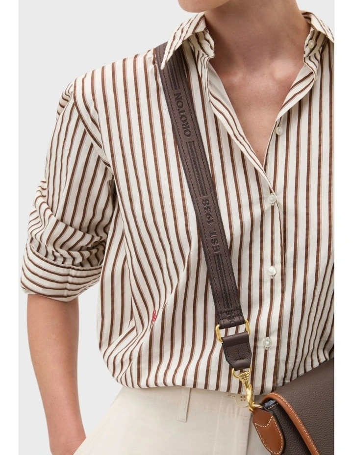 Heather Narrow Webbing Strap in Coffee Bean image 3