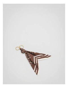 Eve Scarf Keyring in Brown