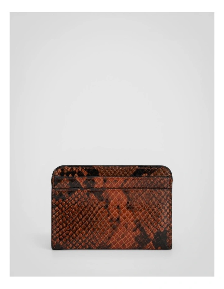 Mica Credit Card Sleeve Wallet in Copper Snake image 2