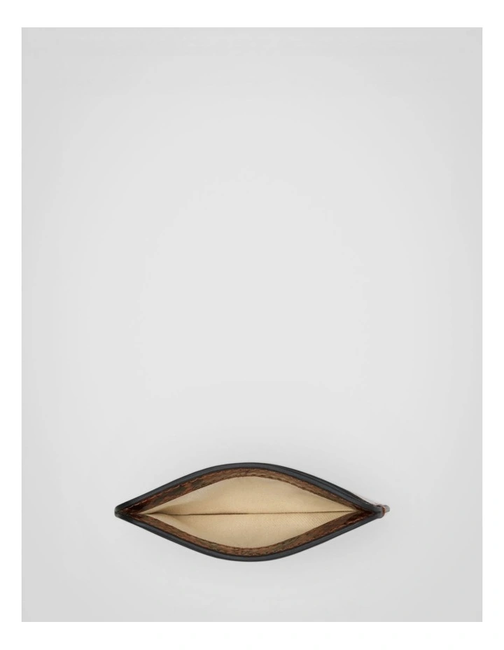 Mica Credit Card Sleeve Wallet in Copper Snake image 3