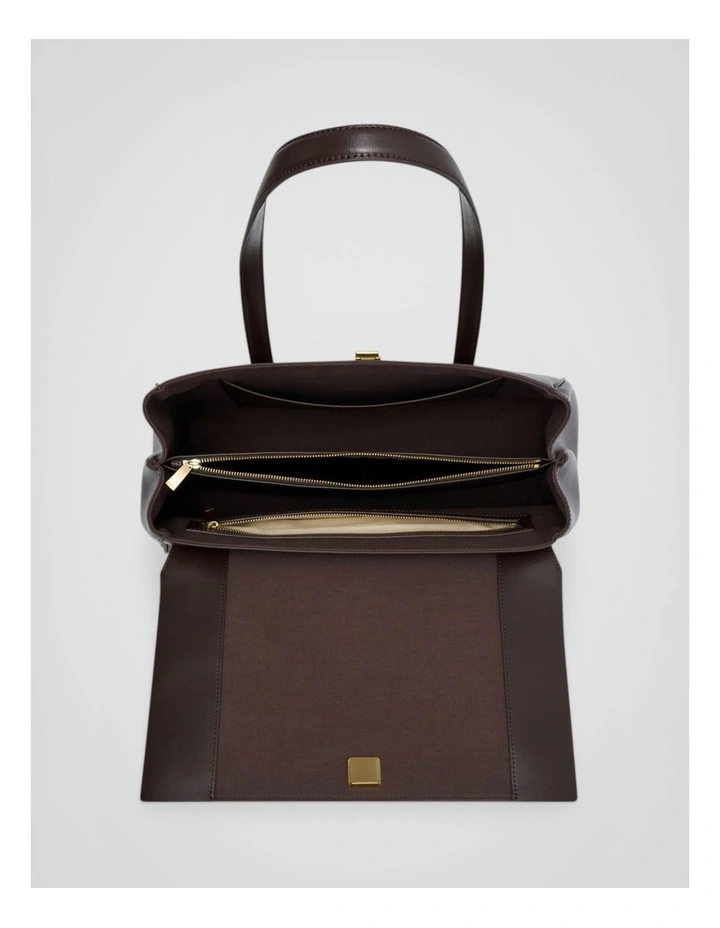 Etta Work Bag in Dark Chocolate image 3