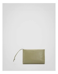 Marais Crackle Wristlet Pouch in Pistachio