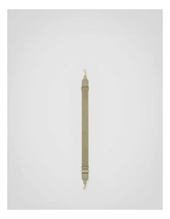 Logo Crackle Bag Strap in Pistachio