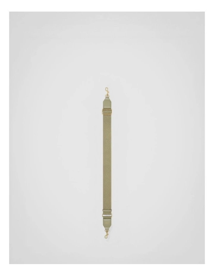 Logo Crackle Bag Strap in Pistachio image 1