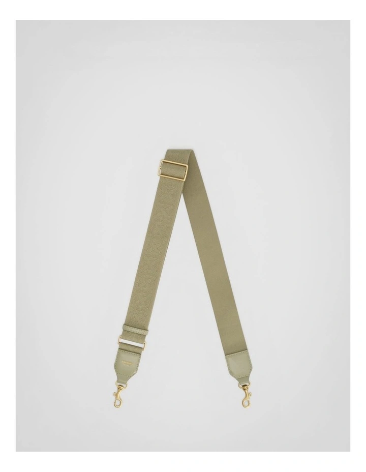 Logo Crackle Bag Strap in Pistachio image 2