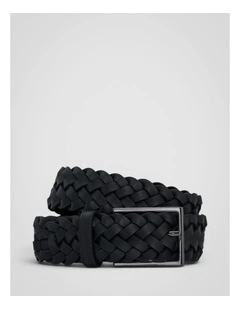 Freddie Woven 35Mm Belt in Black