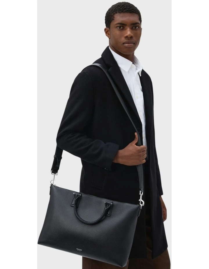 Paxton Briefcase in Black image 4