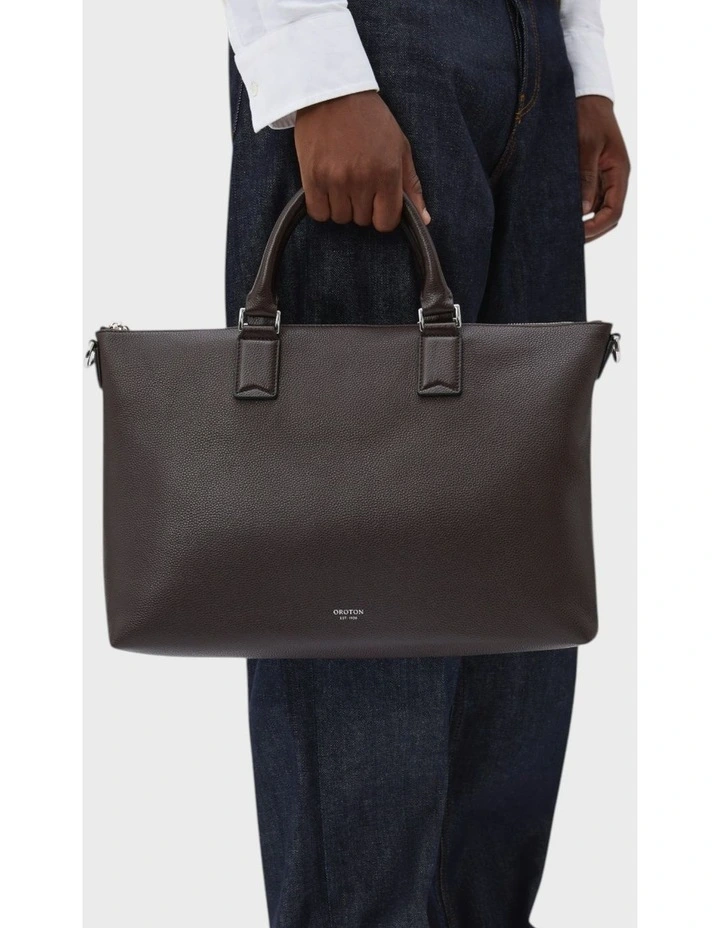 Paxton Briefcase in Dark Chocolate image 4