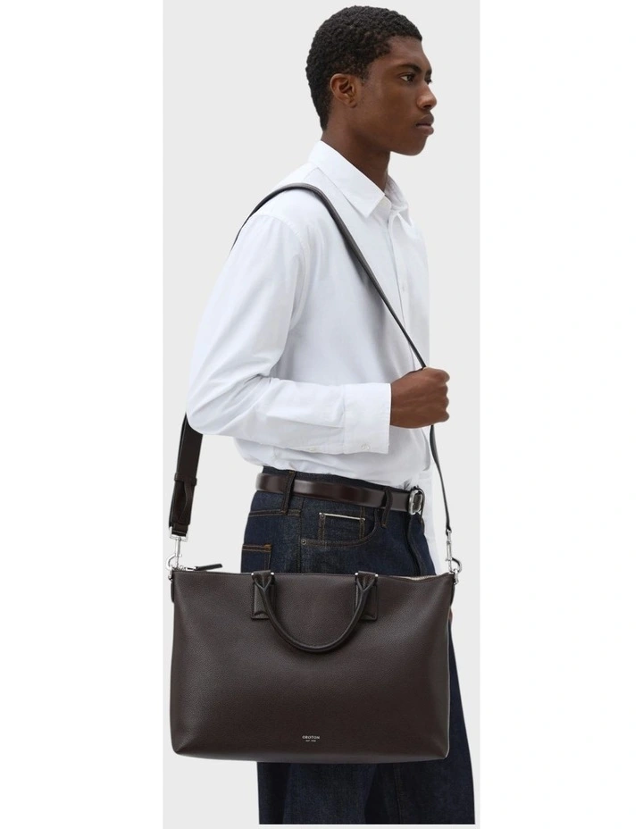 Paxton Briefcase in Dark Chocolate image 5