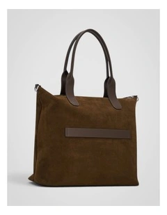 Paxton Suede Tote in Husk Brown