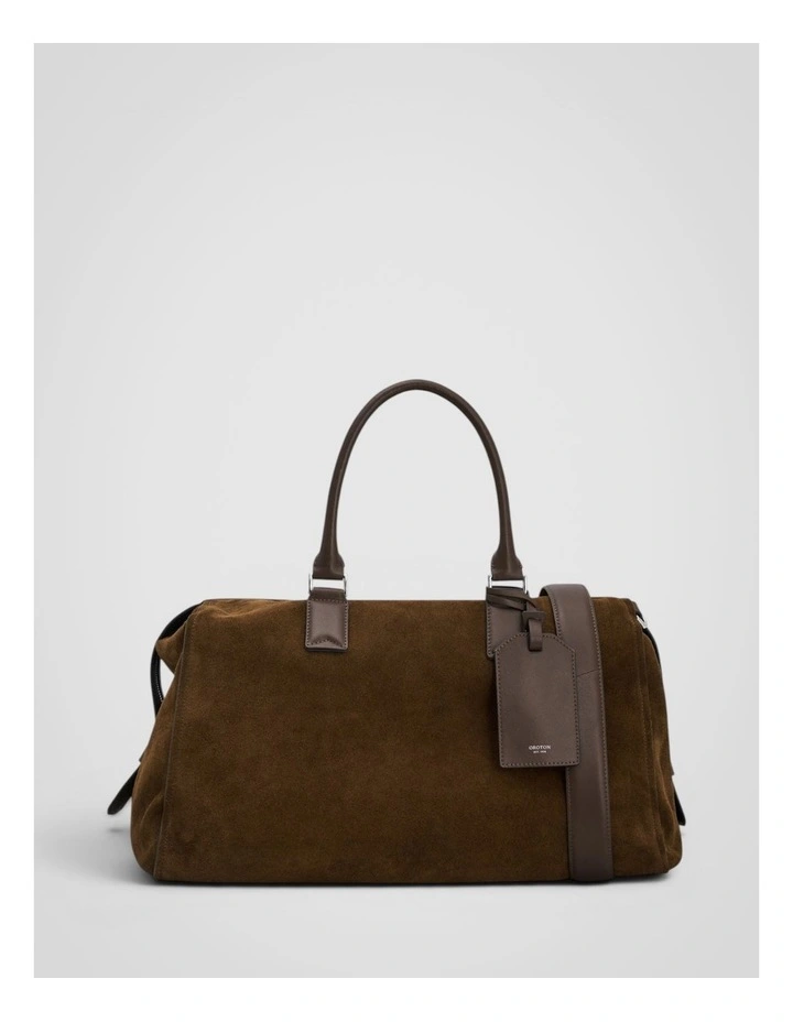 Paxton Suede Weekender in Husk Brown image 1