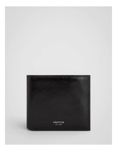 Jordan Crackle Bifold Wallet in Dark Chocolate