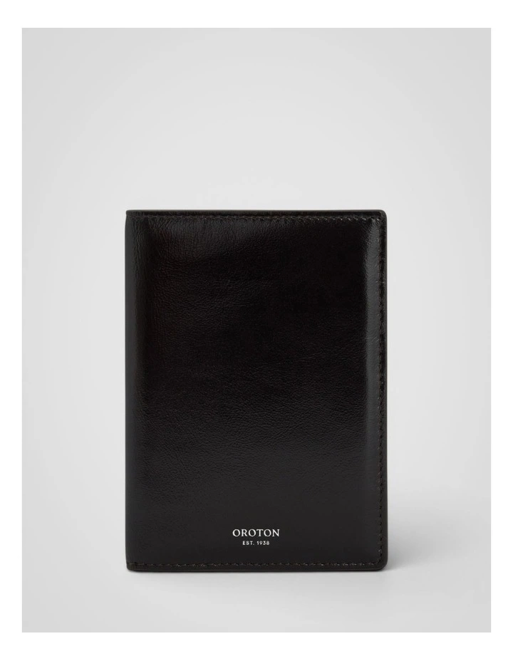 Jordan Crackle Passport Holder in Dark Chocolate image 1