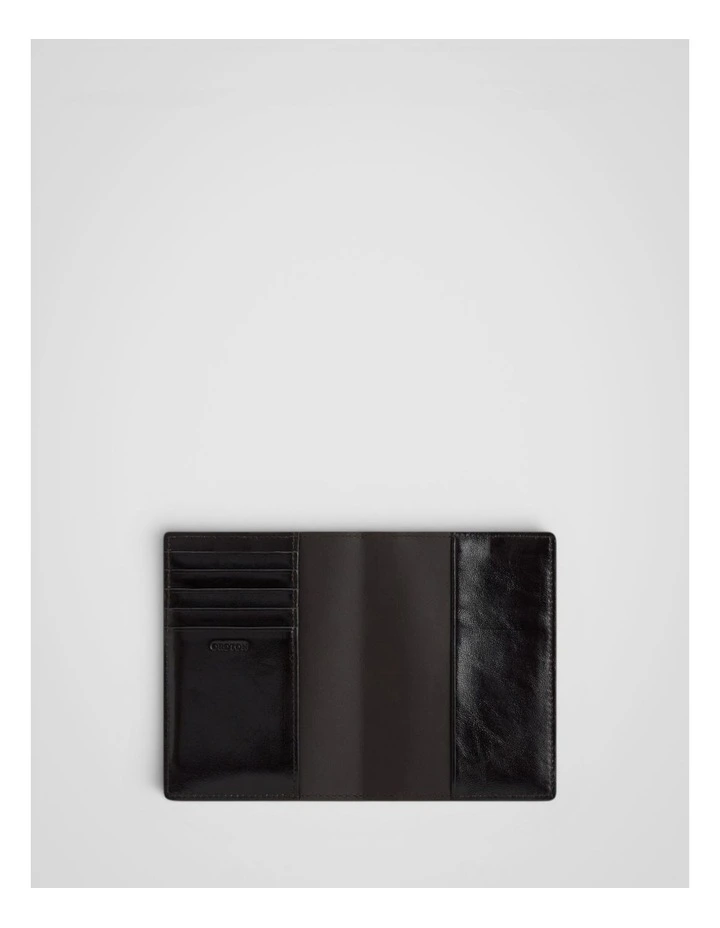 Jordan Crackle Passport Holder in Dark Chocolate image 3