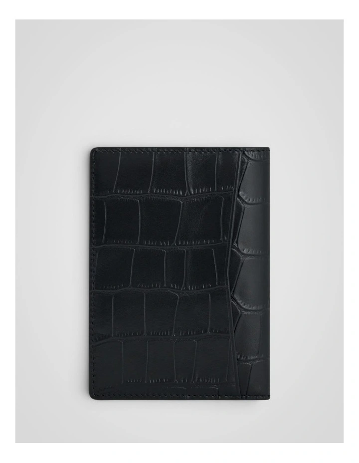Jordan Texture Passport Holder in Black image 2
