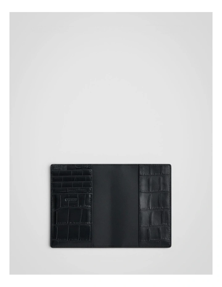Jordan Texture Passport Holder in Black image 3