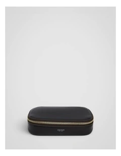 Jordan Crackle Zip Sunglasses Case in Dark Chocolate