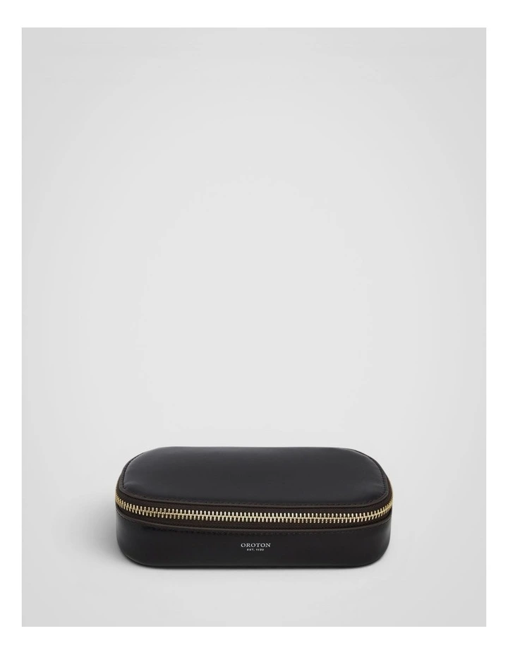 Jordan Crackle Zip Sunglasses Case in Dark Chocolate image 1
