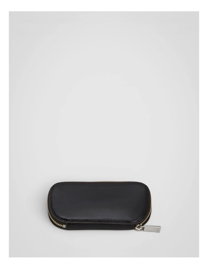 Jordan Crackle Zip Sunglasses Case in Dark Chocolate image 2