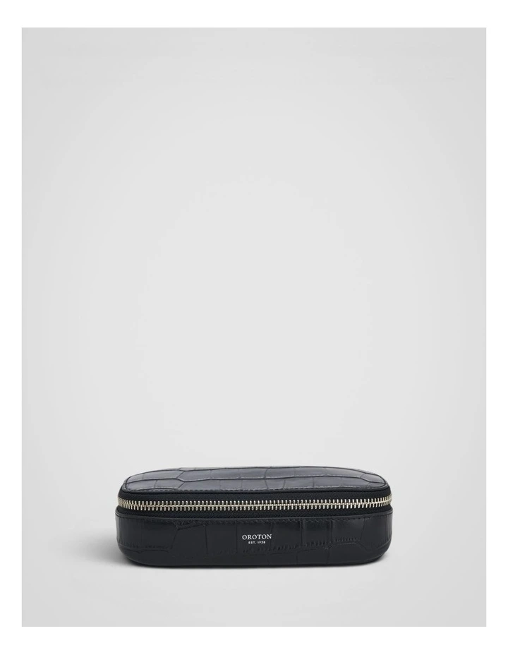 Jordan Texture Zip Sunglasses Case in Black image 1