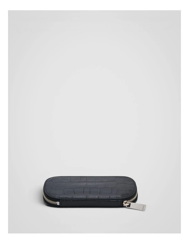 Jordan Texture Zip Sunglasses Case in Black image 2