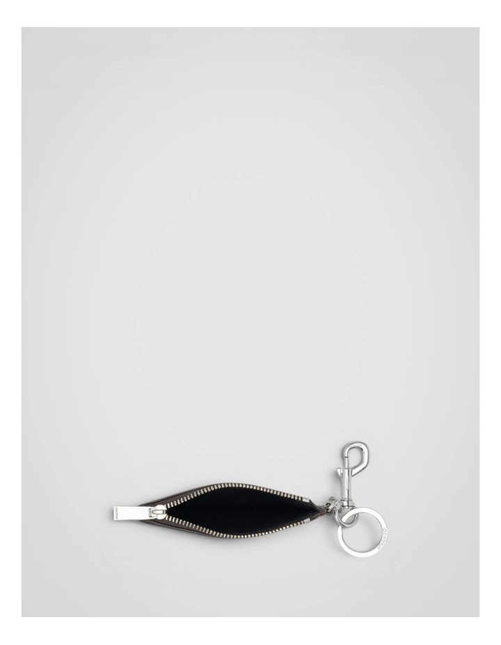 Jordan Crackle Zip Wallet Keyring in Dark Chocolate image 3