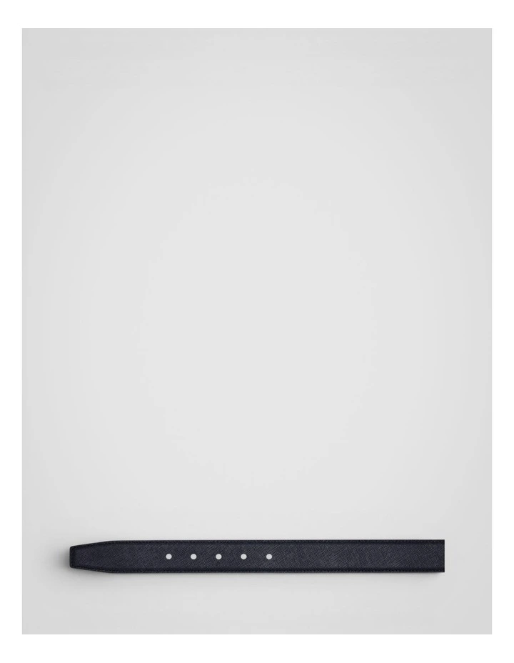 Porter Saffiano Reversible Belt in Black/Dark Navy image 4
