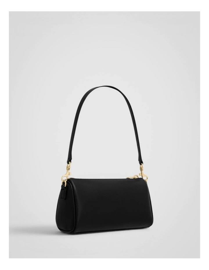 Harvey Baguette Crossbody in Black image 2