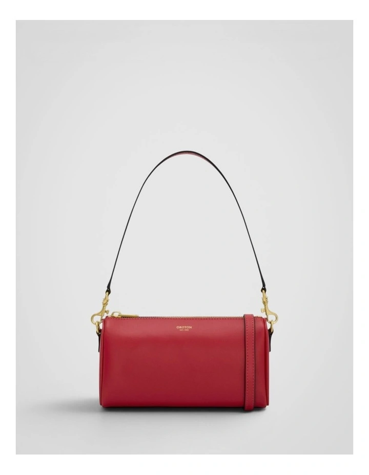 Harvey Baguette Crossbody in DARK RUBY image 1