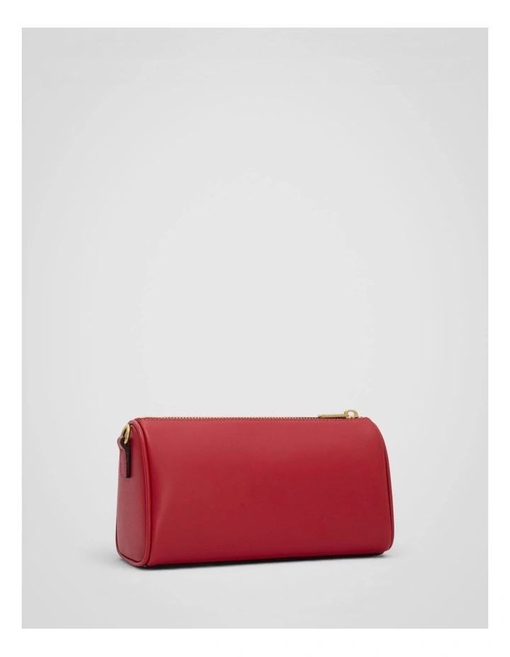 Harvey Baguette Crossbody in DARK RUBY image 2