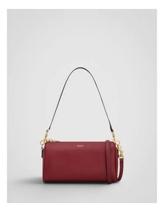 Harvey Baguette Crossbody in BERRY