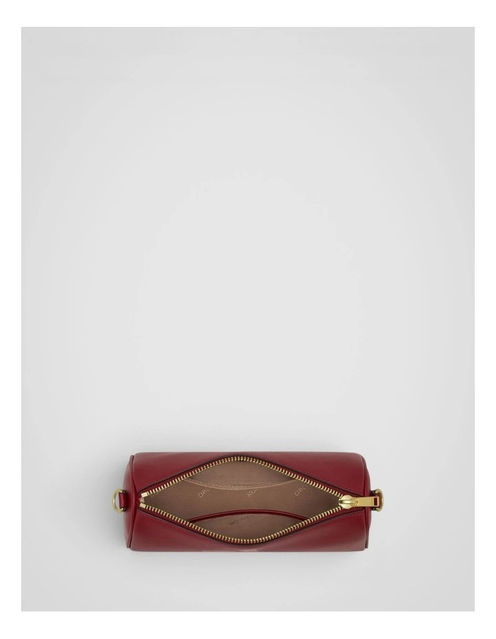 Harvey Baguette Crossbody in BERRY image 3