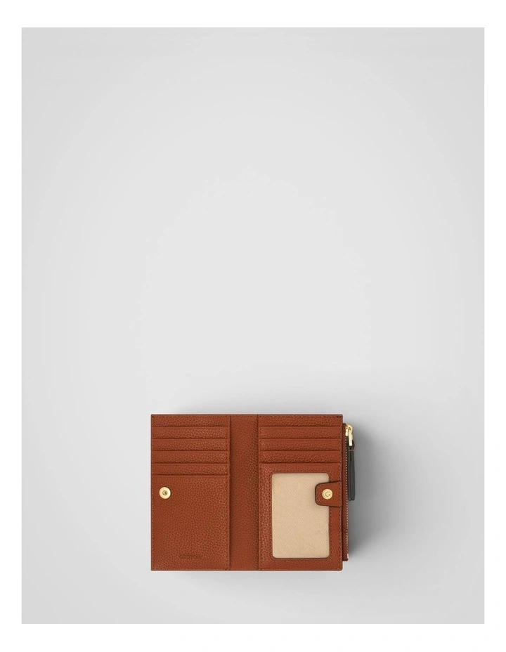 Eve 12 Credit Card Zip Wallet in Cognac image 3