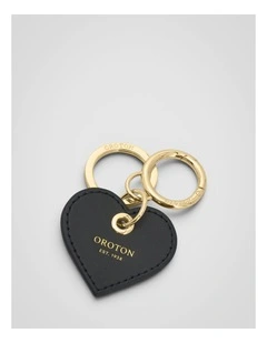 Harvey Small Heart Keyring in Black